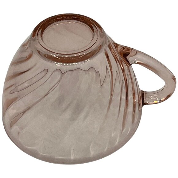 Arcoroc France Luminarc Rosaline Pink Swirl Cup & Saucer Cup 3 1/2 Saucer 5 1/2" - Picture 11 of 16